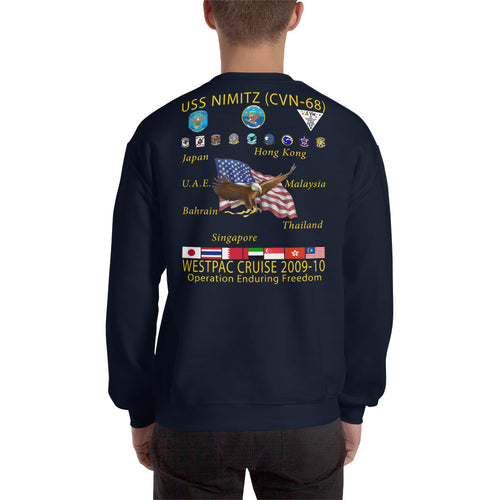 USS Nimitz (CVN-68) 2009-10 Cruise Sweatshirt