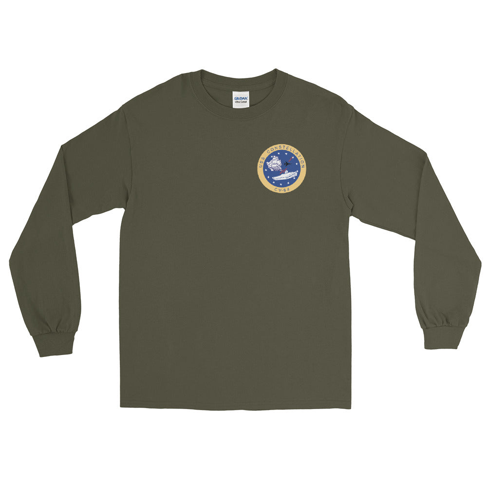USS Constellation (CV-64) 2001 Long Sleeve Cruise Shirt - FAMILY