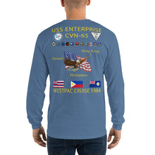 Load image into Gallery viewer, USS Enterprise (CVN-65) 1984 Long Sleeve Cruise Shirt