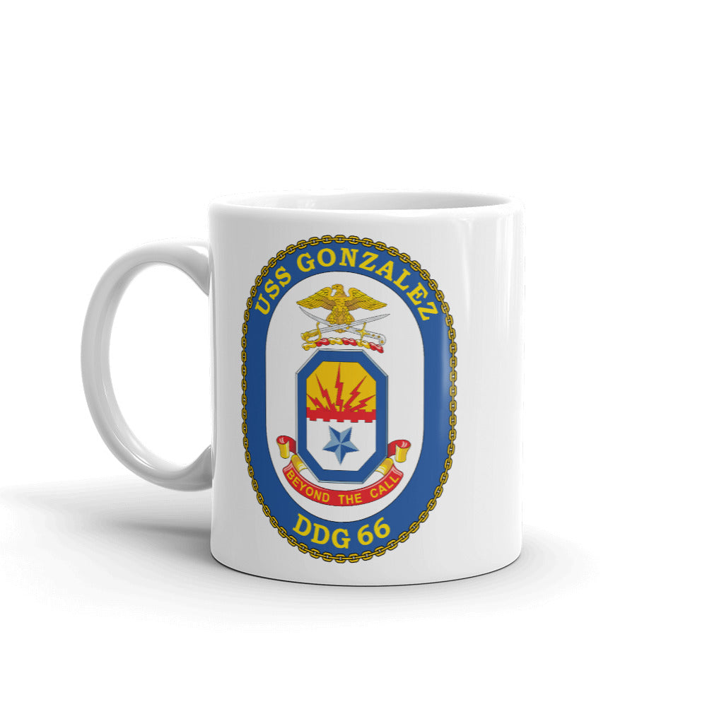 USS Gonzales (DDG-66) Ship's Crest Mug