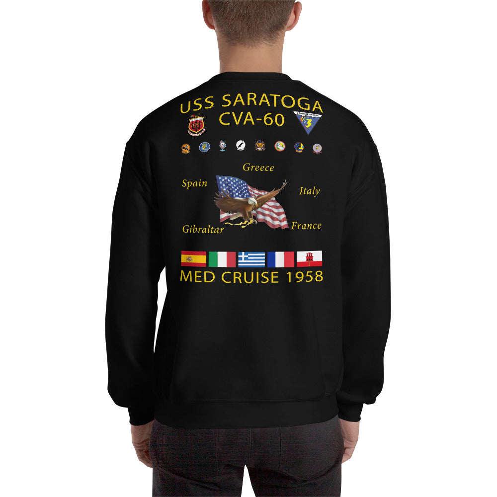USS Saratoga (CVA-60) 1958 Cruise Sweatshirt