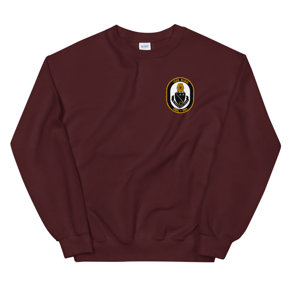 USS Kidd (DDG-993) Ship's Crest Sweatshirt
