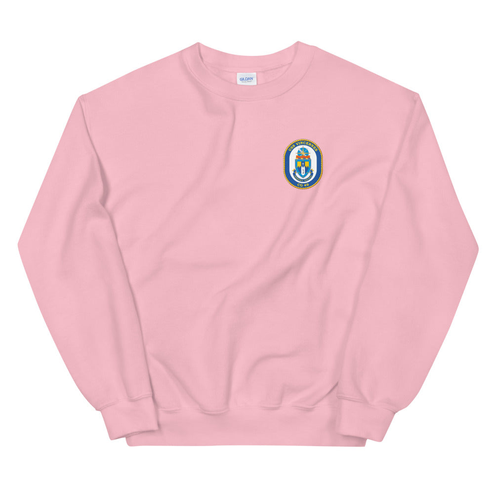 USS Vincennes (CG-49) Ship's Crest Sweatshirt