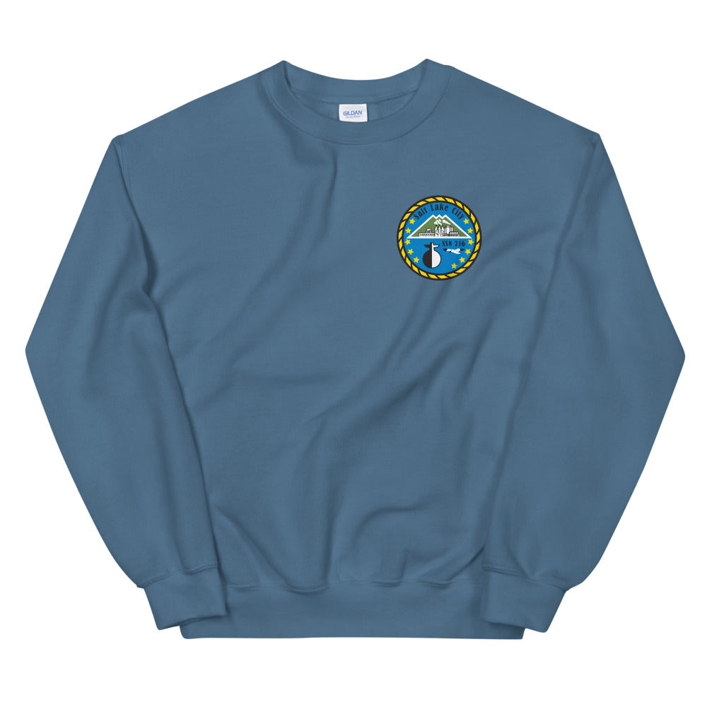 USS Salt Lake City (SSN-716) Ship's Crest Sweatshirt