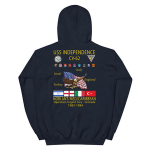 USS Independence (CV-62) 1983-84 Cruise Hoodie