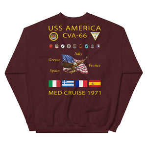 USS America (CVA-66) 1971 Cruise Sweatshirt