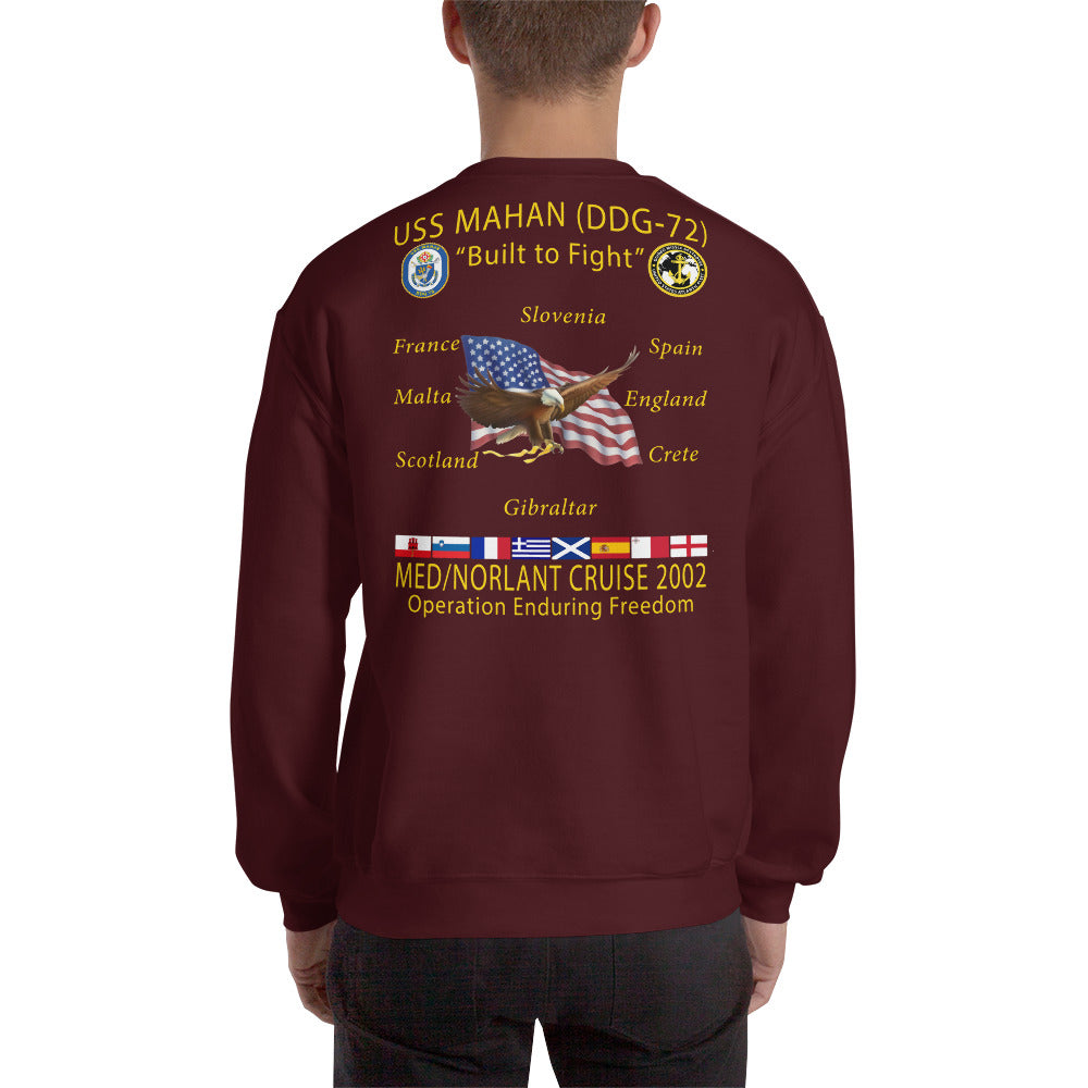 USS Mahan (DDG-72) 2002 Cruise Sweatshirt