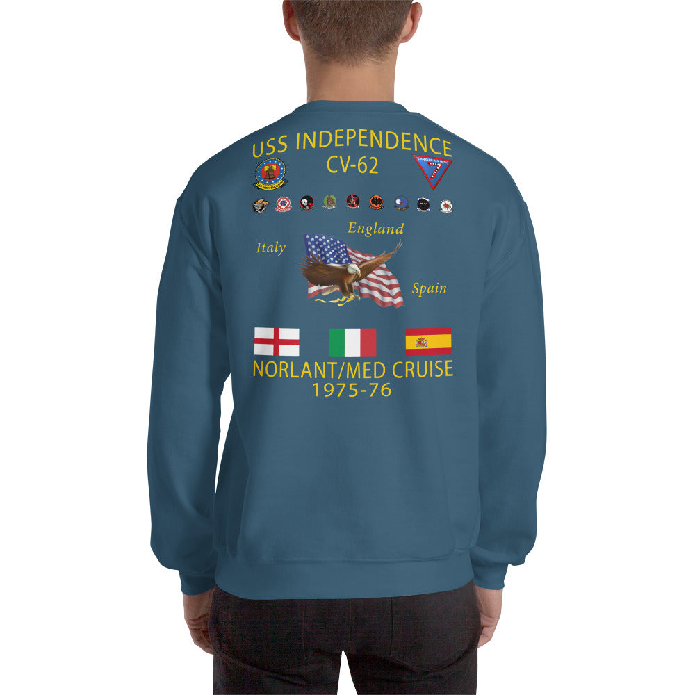 USS Independence (CV-62) 1975-76 Cruise Sweatshirt