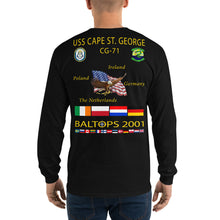 Load image into Gallery viewer, USS Cape St George (CG-71) 2001 Long Sleeve Cruise Shirt