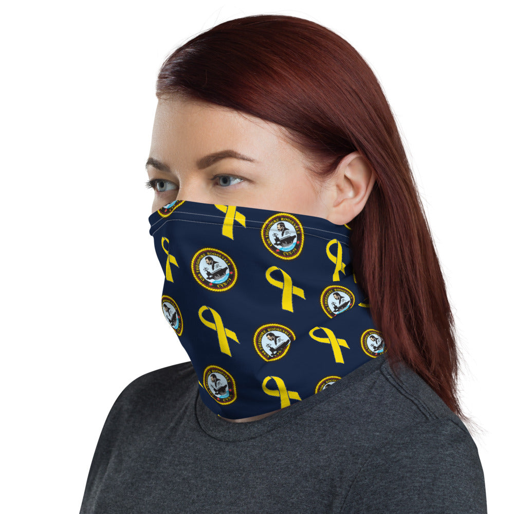 USS Theodore Roosevelt (CVN-71) Yellow Ribbon Neck Gaiter