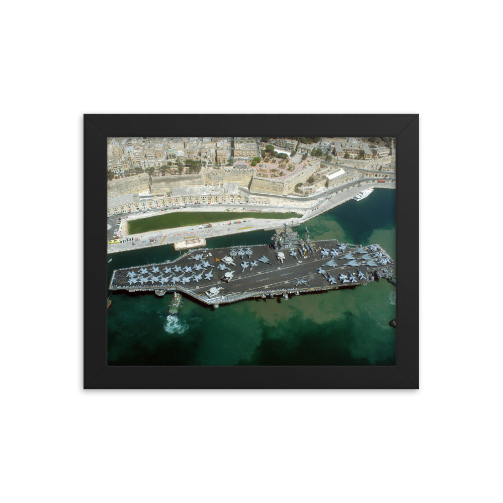 USS John F. Kennedy (CV-67) Framed Ship Photo - Malta