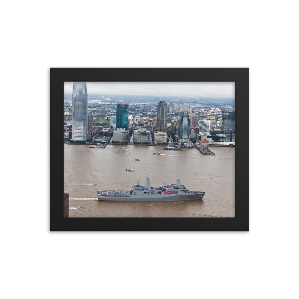 USS New York (LPD-21) Framed Ship Photo
