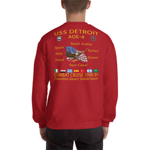 USS Detroit (AOE-4) 1990-91 Operation Desert Shield/Storm Cruise Sweatshirt