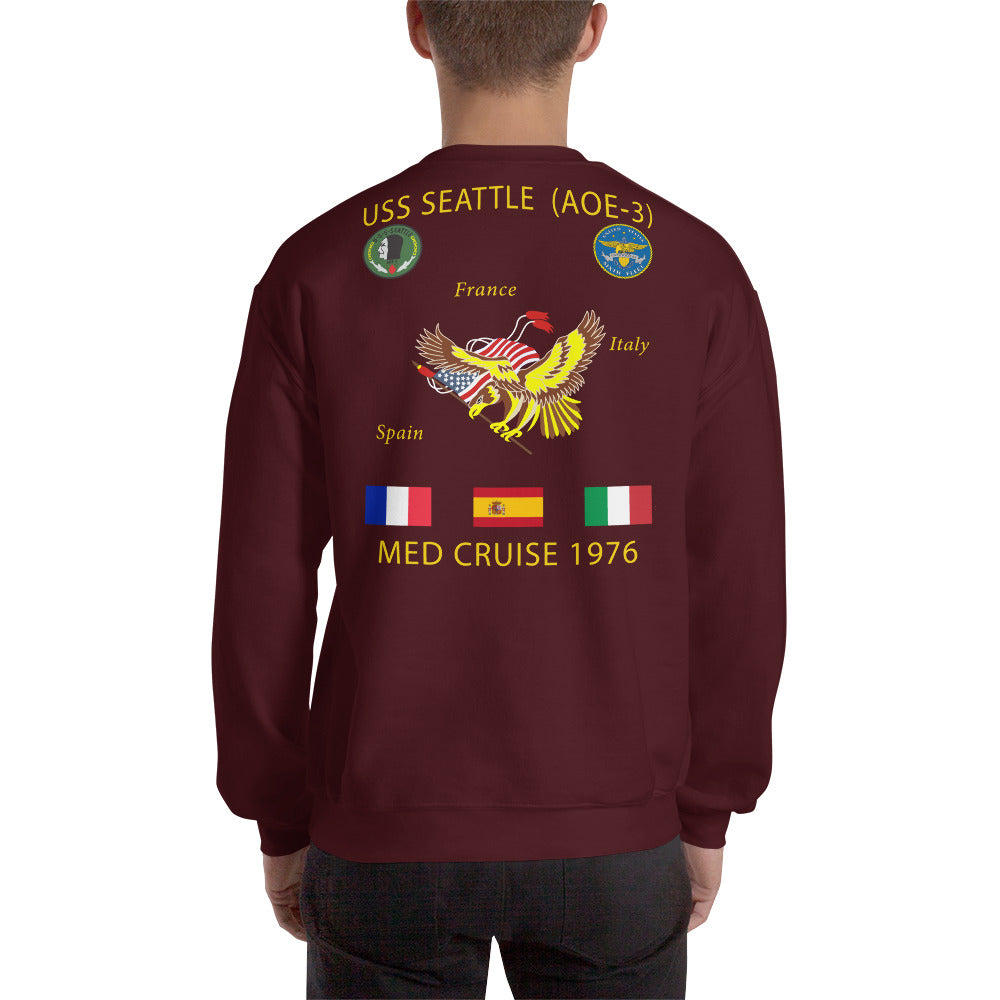 USS Seattle (AOE-3) 1976 Cruise Sweatshirt