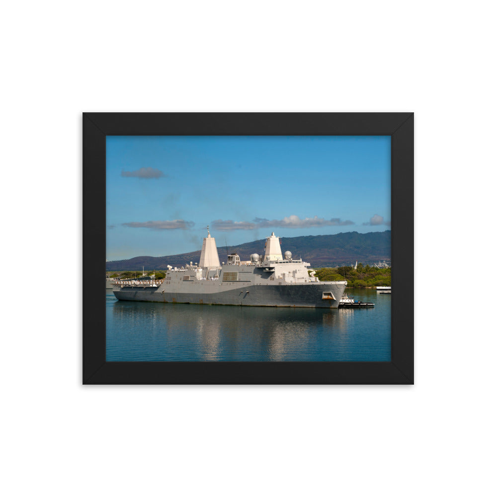 USS New Orleans (LPD-18) Framed Ship Photo