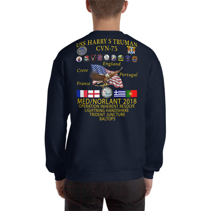 USS Harry S. Truman (CVN-75) 2018 Cruise Sweatshirt