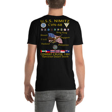Load image into Gallery viewer, USS Nimitz (CVN-68) 1991 Cruise Shirt