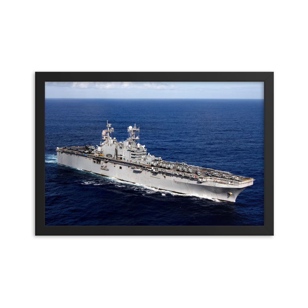 USS Tarawa (LHA-1) Framed Ship Photo