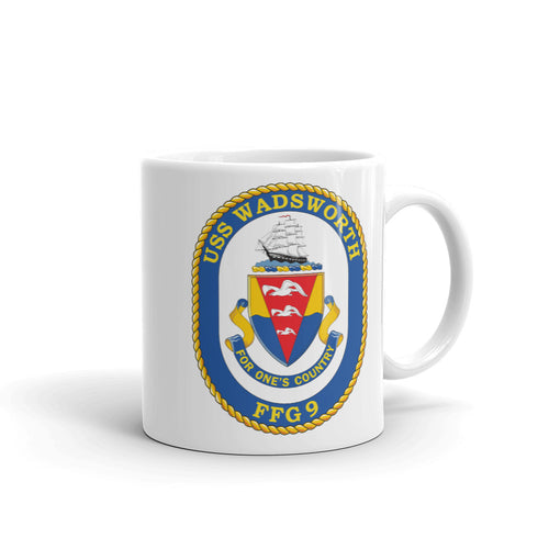 USS Wadsworth (FFG-9) Ship's Crest Mug