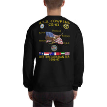Load image into Gallery viewer, USS Cowpens (CG-63) 1996-97 Cruise Sweatshirt