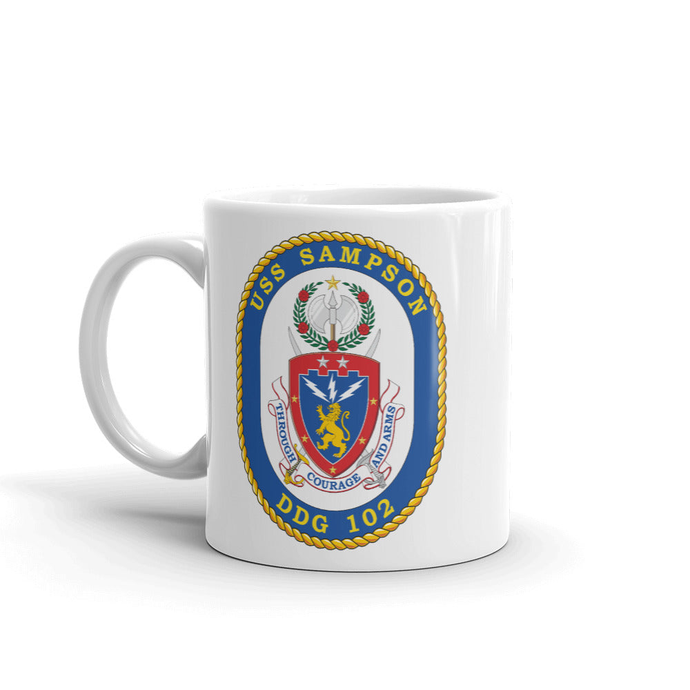 USS Sampson (DDG-102) Ship's Crest Mug