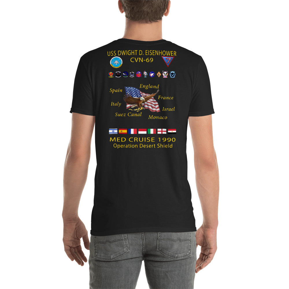 USS Dwight D. Eisenhower (CVN-69) 1990 Cruise Shirt