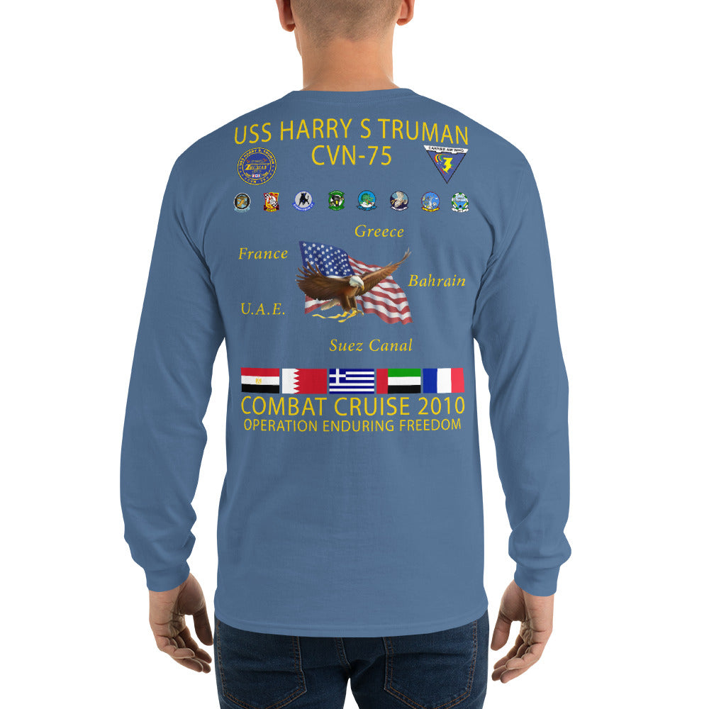 USS Harry S. Truman (CVN-75) 2010 Long Sleeve Cruise Shirt