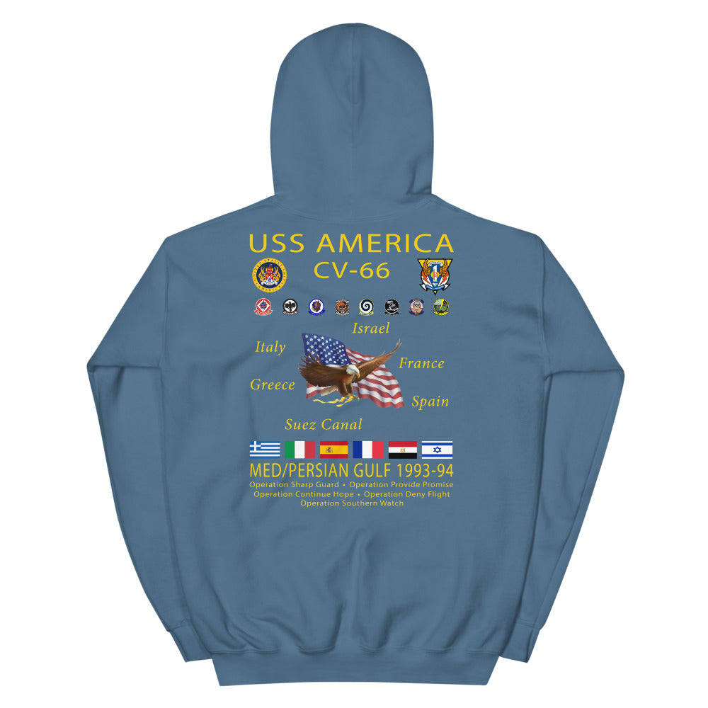 USS America (CV-66) 1993-94 Cruise Hoodie