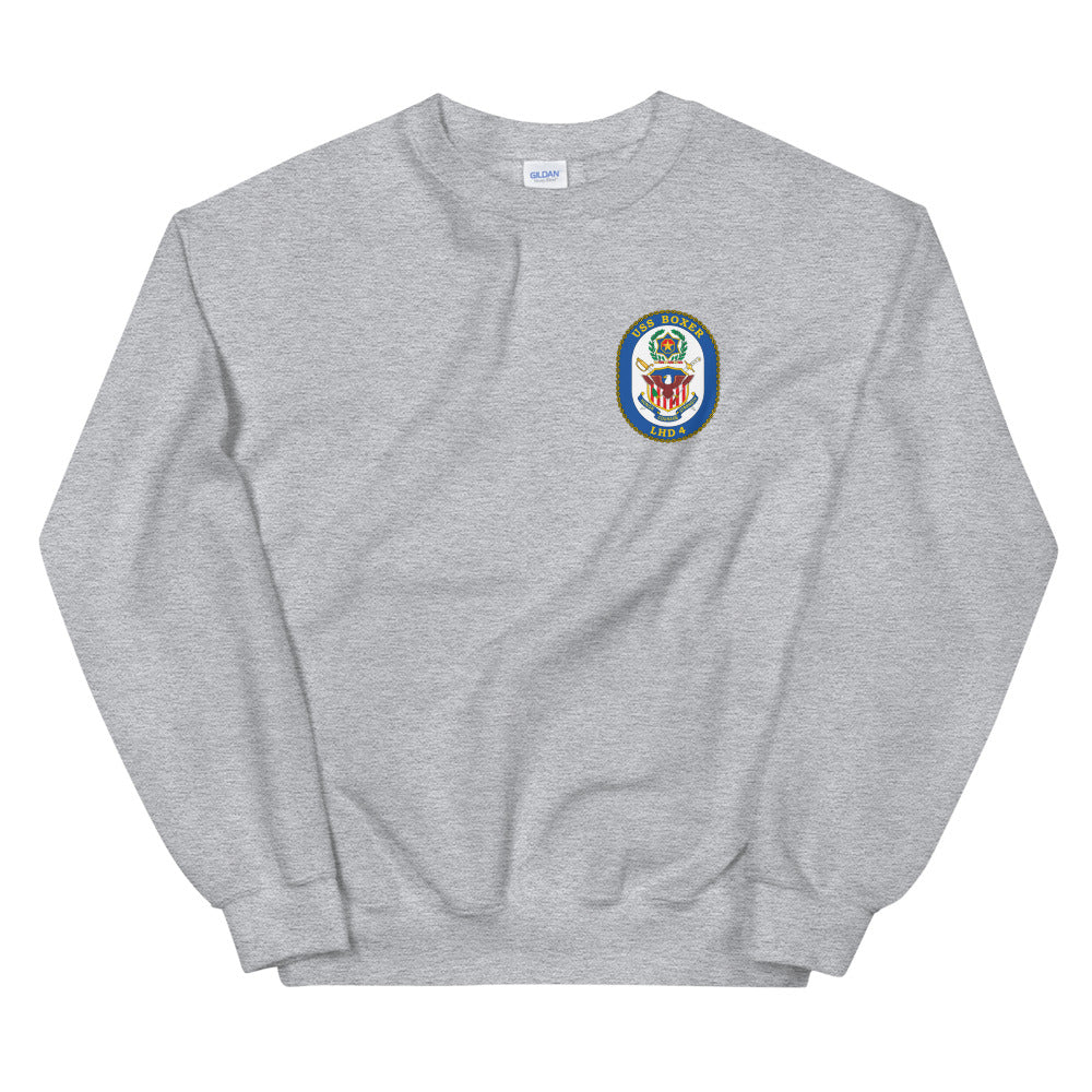 USS Boxer (LHD-4) Ship's Crest Sweatshirt