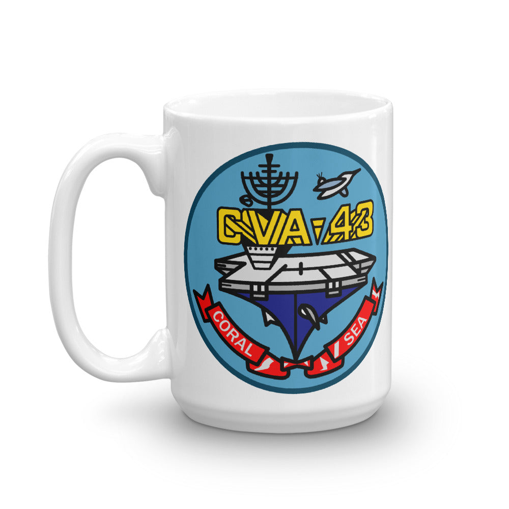 USS Coral Sea (CVA-43) Ship's Crest Mug