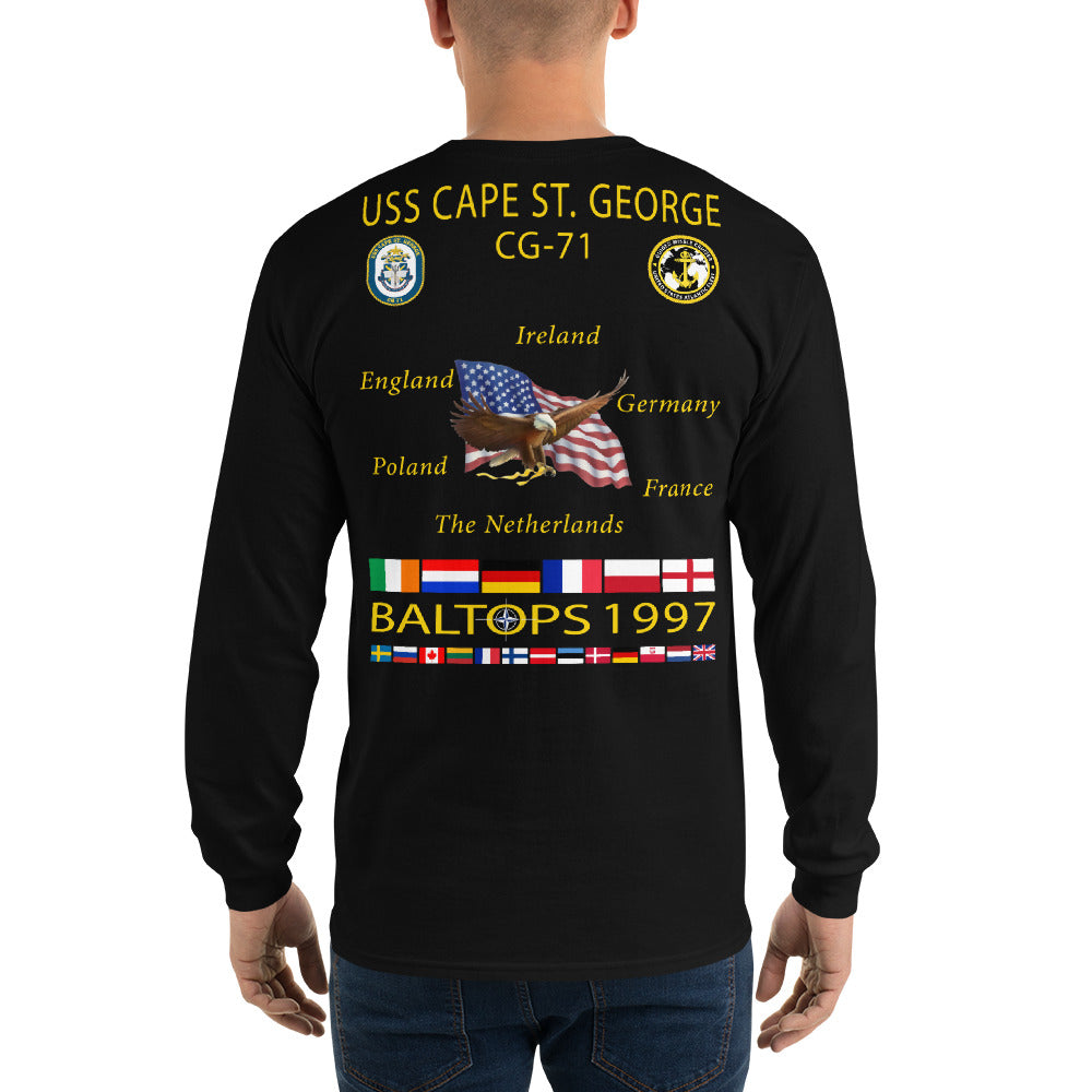 USS Cape St George (CG-71) 1997 Long Sleeve Cruise Shirt