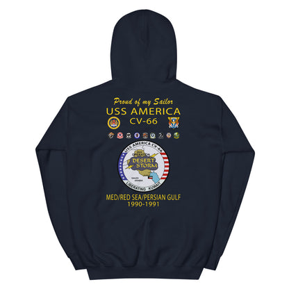 USS America (CV-66) 1990-91 Cruise Hoodie ver 2 - FAMILY