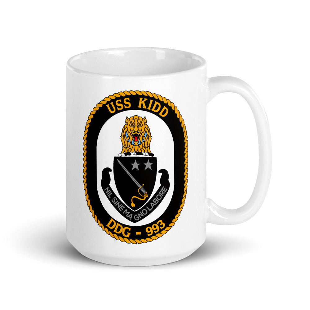 USS Kidd (DDG-993) Ship's Crest Mug