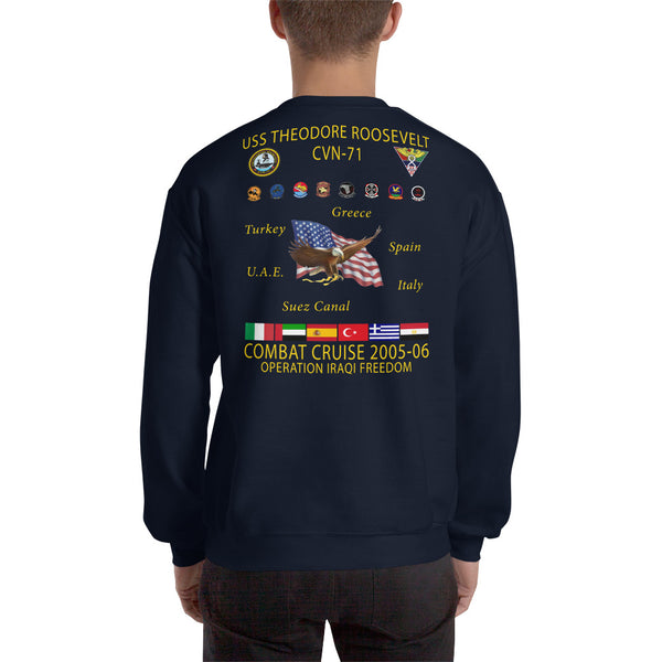 USS Theodore Roosevelt (CVN-71) 2005-06 Cruise Sweatshirt