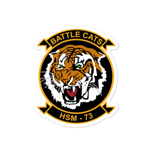 HSM-73 Battlecats Squadron Crest Vinyl Sticker