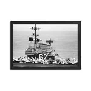 USS Independence (CV-62) Framed Ship's Island Photo