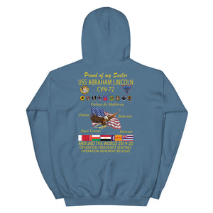 USS Abraham Lincoln (CVN-72) 2019-20 Cruise Hoodie - Family