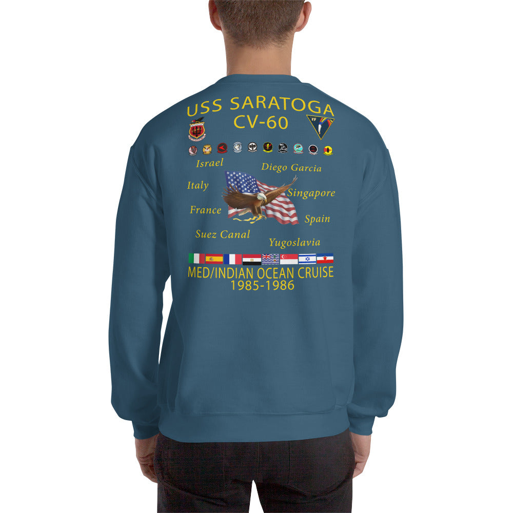 USS Saratoga (CV-60) 1985-86 Cruise Sweatshirt
