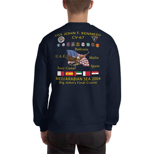 USS John F. Kennedy (CV-67) 2004 Final Cruise Sweatshirt