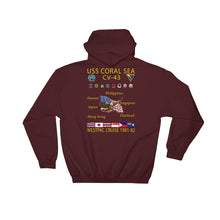 Load image into Gallery viewer, USS Coral Sea (CV-43) 1981-82 Cruise Hoodie