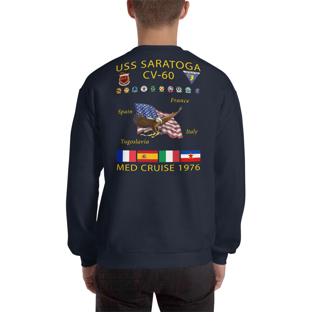 USS Saratoga (CV-60) 1976 Cruise Sweatshirt