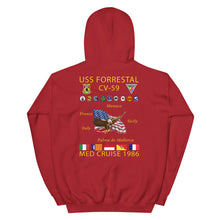 Load image into Gallery viewer, USS Forrestal (CV-59) 1986 Cruise Hoodie