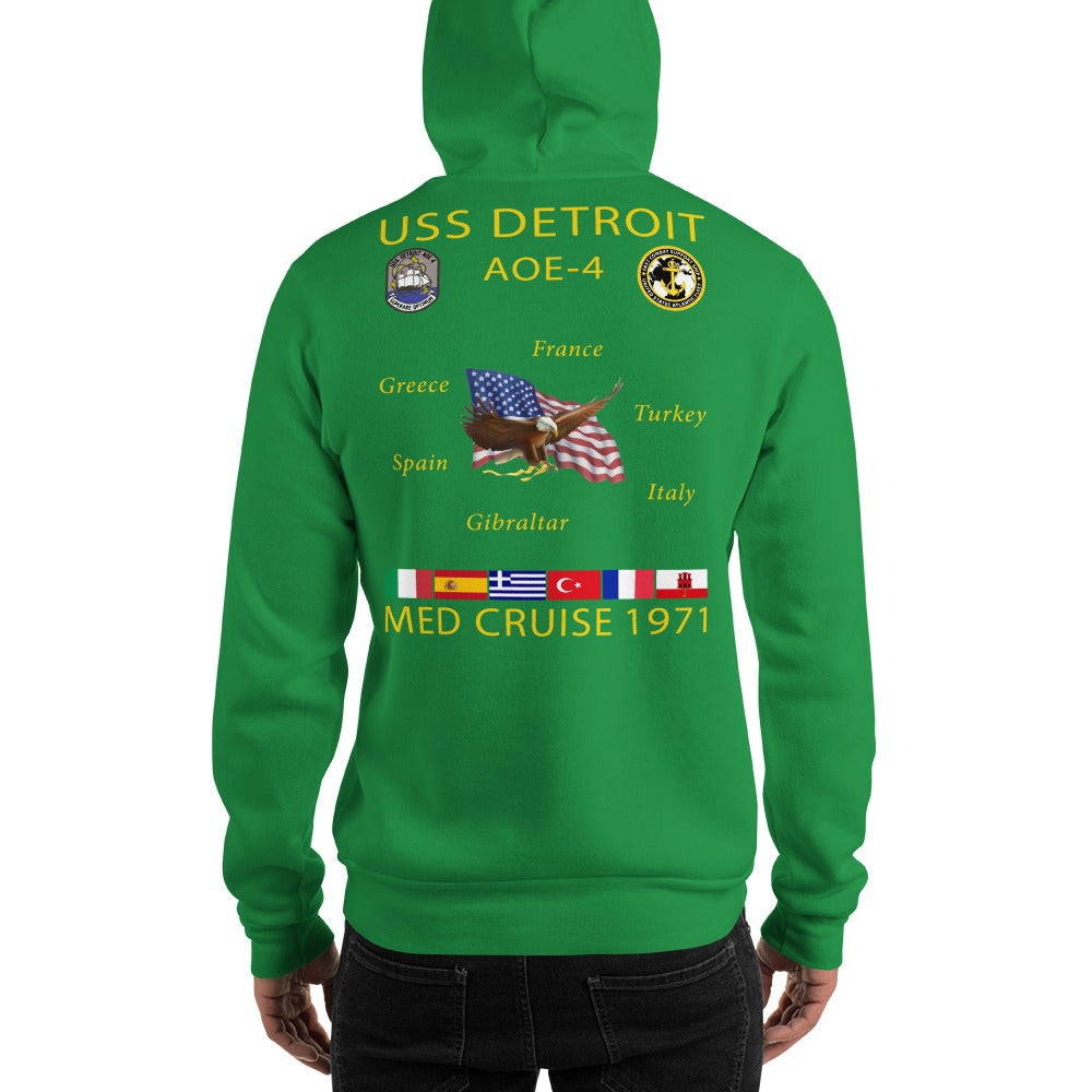 USS Detroit (AOE-4) 1971 Cruise Hoodie