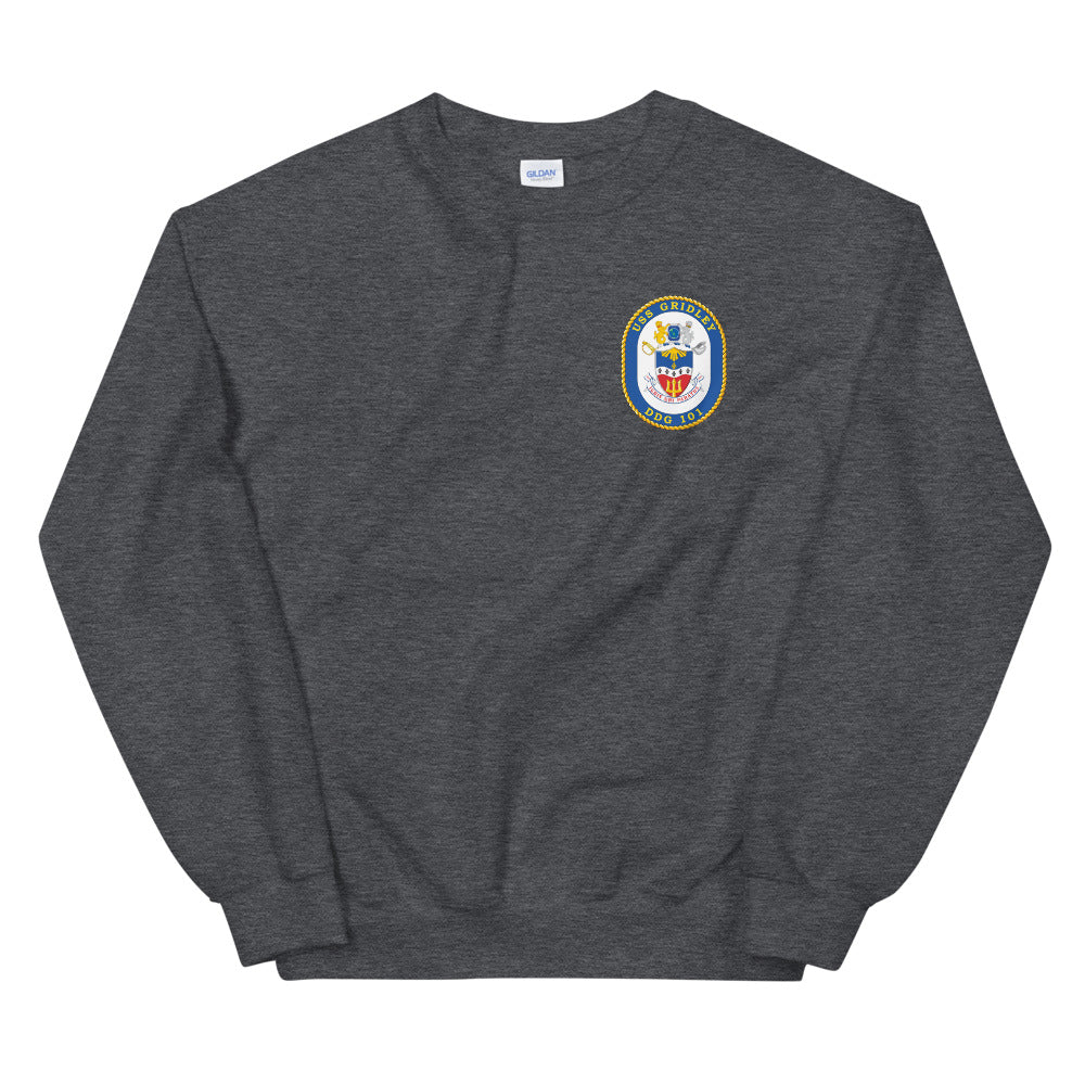 USS Gridley (DDG-101) Ship's Crest Sweatshirt