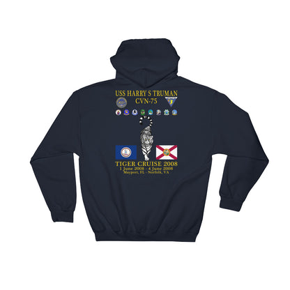 USS Harry S. Truman (CVN-75) 2008 Tiger Cruise Hoodie