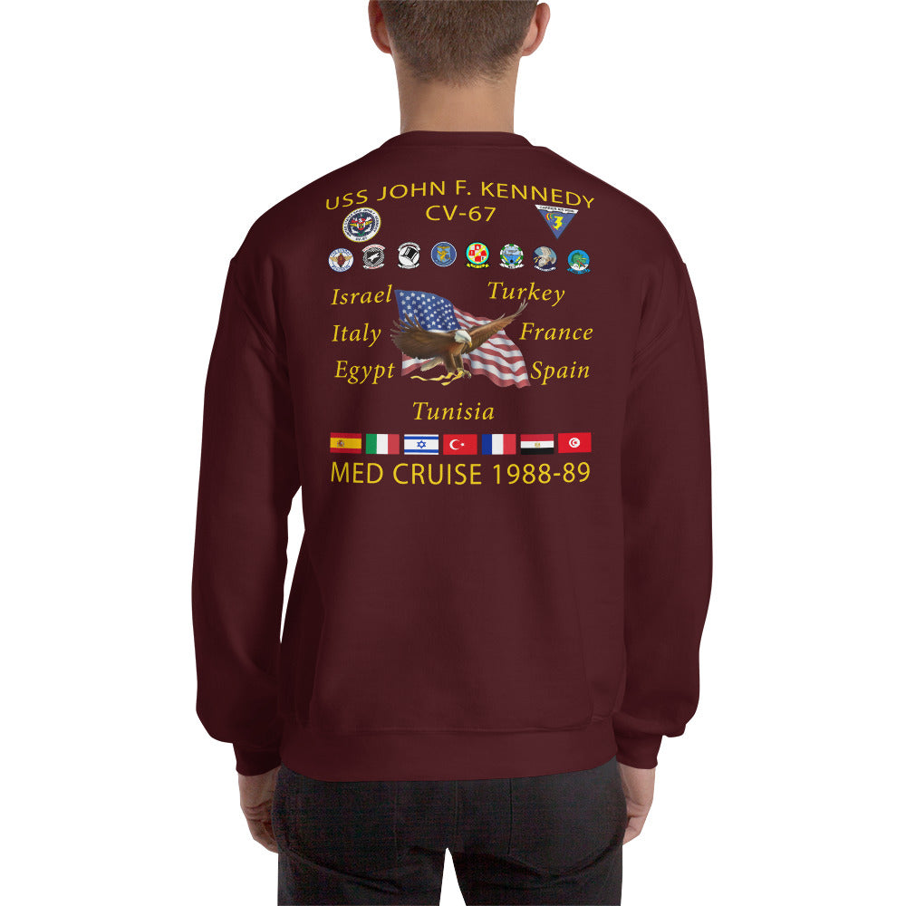 USS John F. Kennedy (CV-67) 1988-89 Cruise Sweatshirt