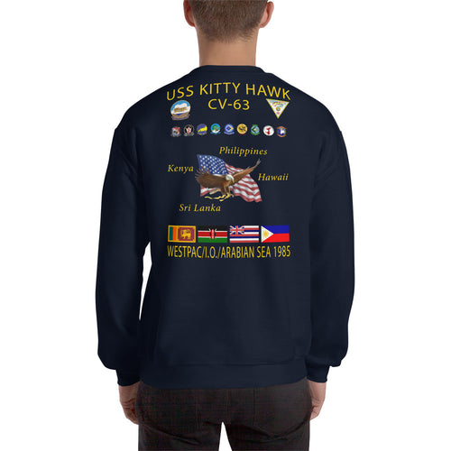 USS Kitty Hawk (CV-63) 1985 Cruise Sweatshirt