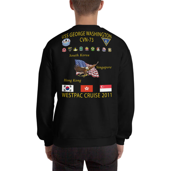 USS George Washington (CVN-73) 2011 Cruise Sweatshirt