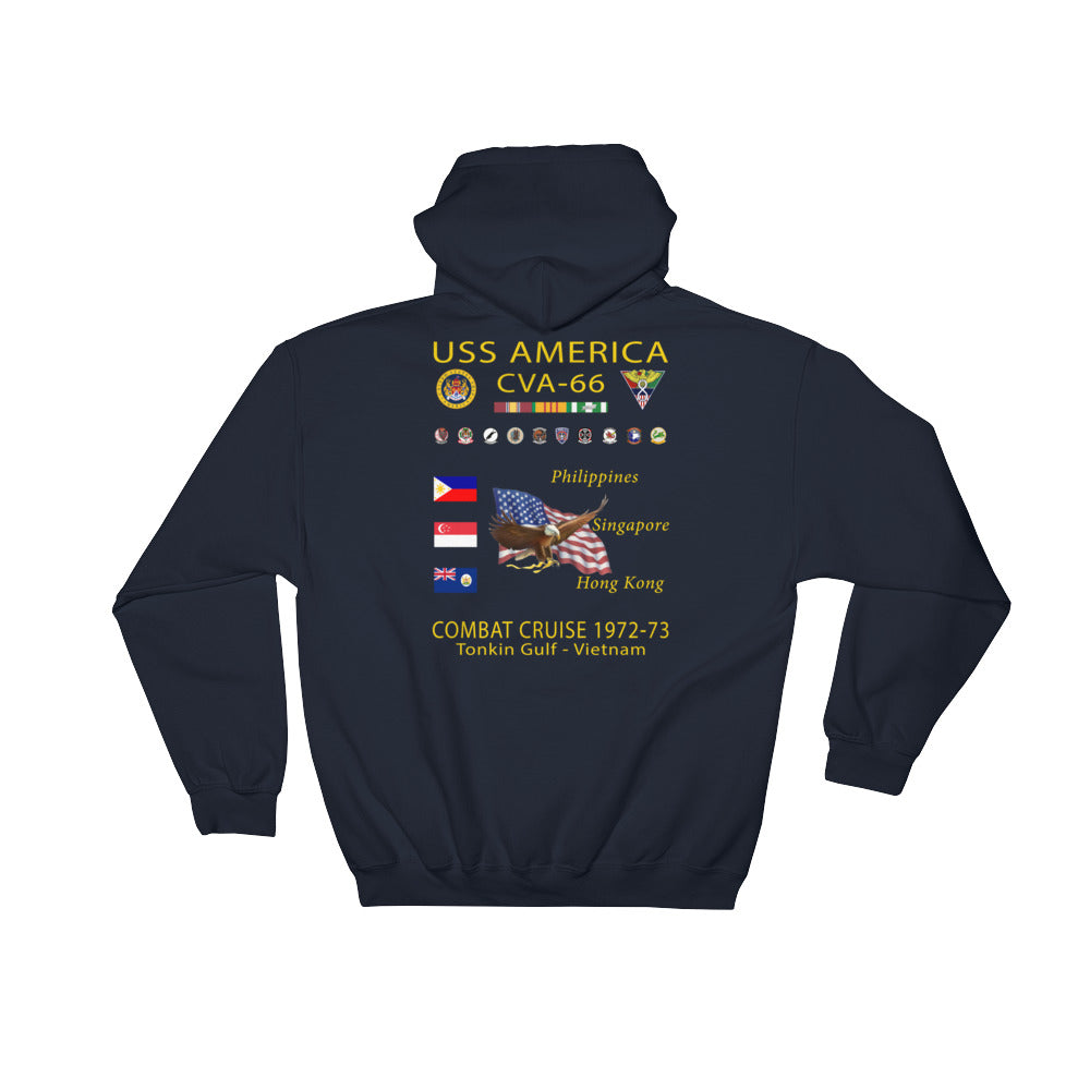 USS America (CVA-66) 1972-73 Cruise Hoodie