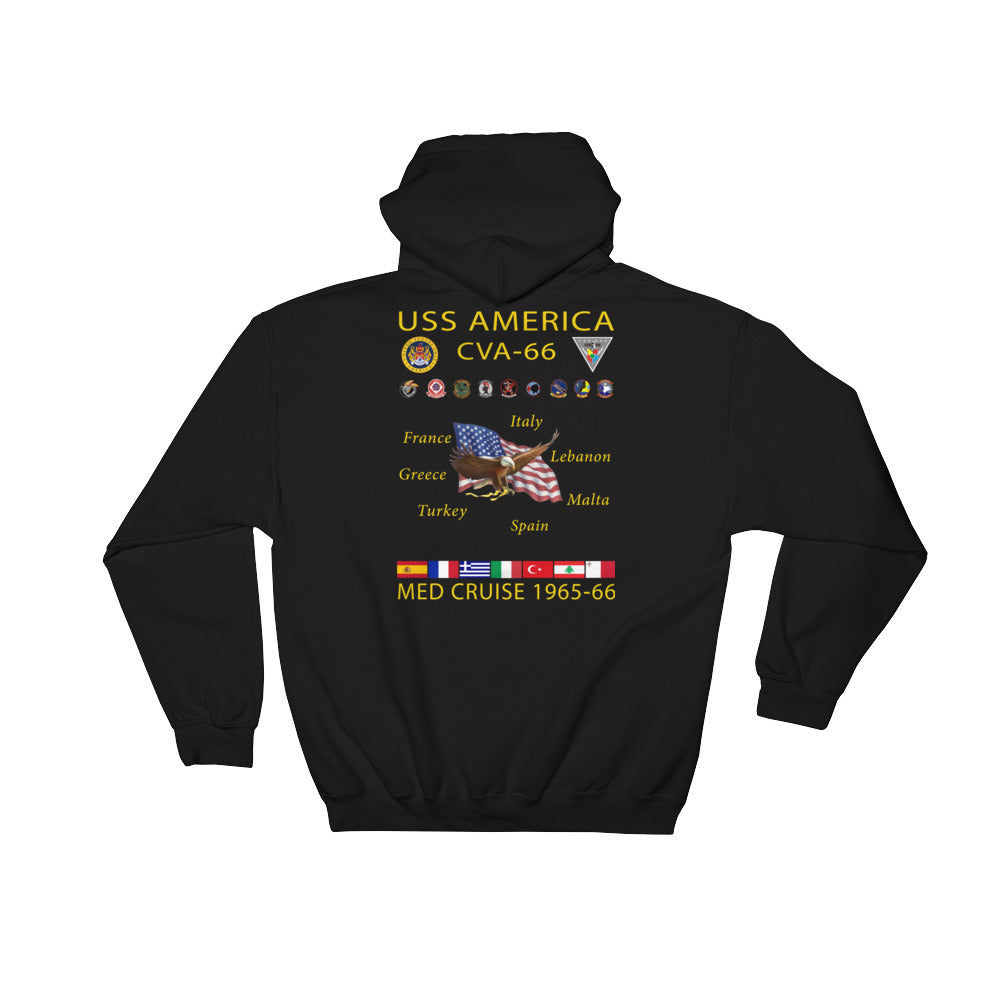 USS America (CVA-66) 1965-66 Cruise Hoodie